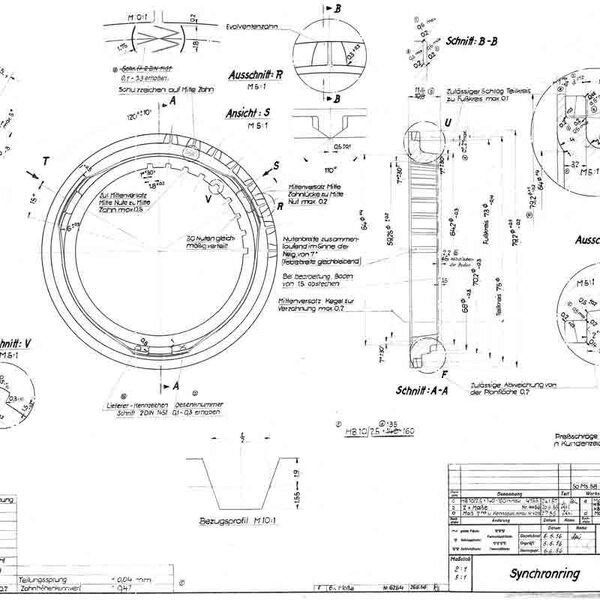 Commencing synchronizer ring production