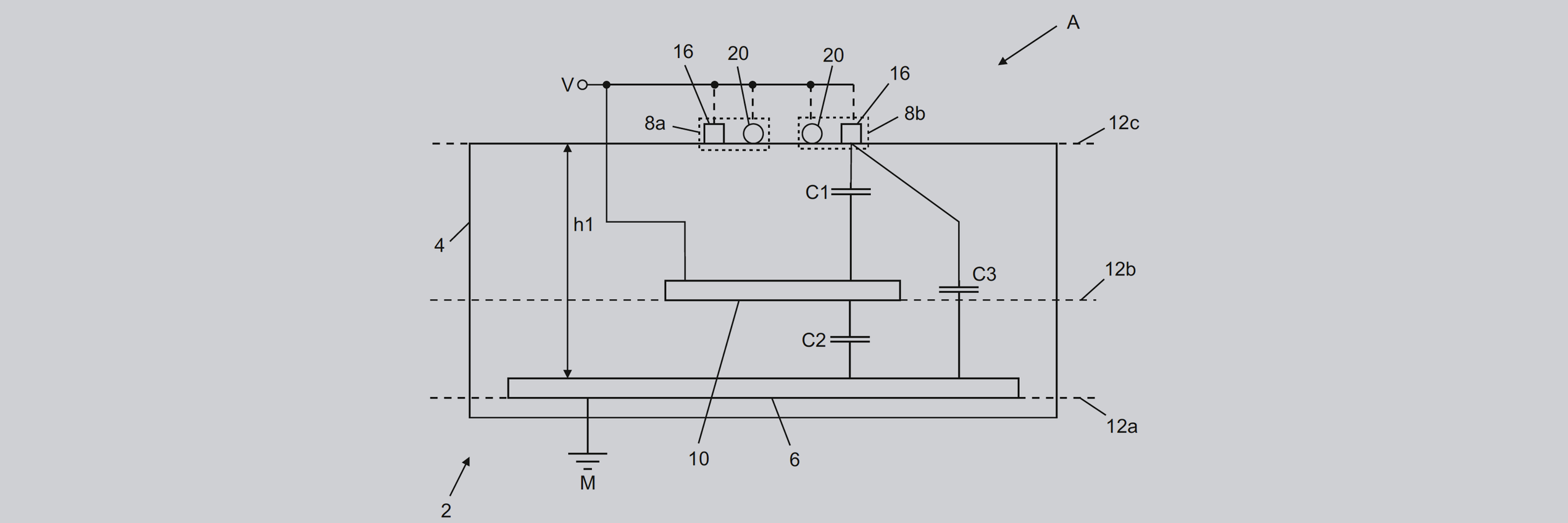 Niederkapazitiver Aufbau zum Betrieb von LEDs