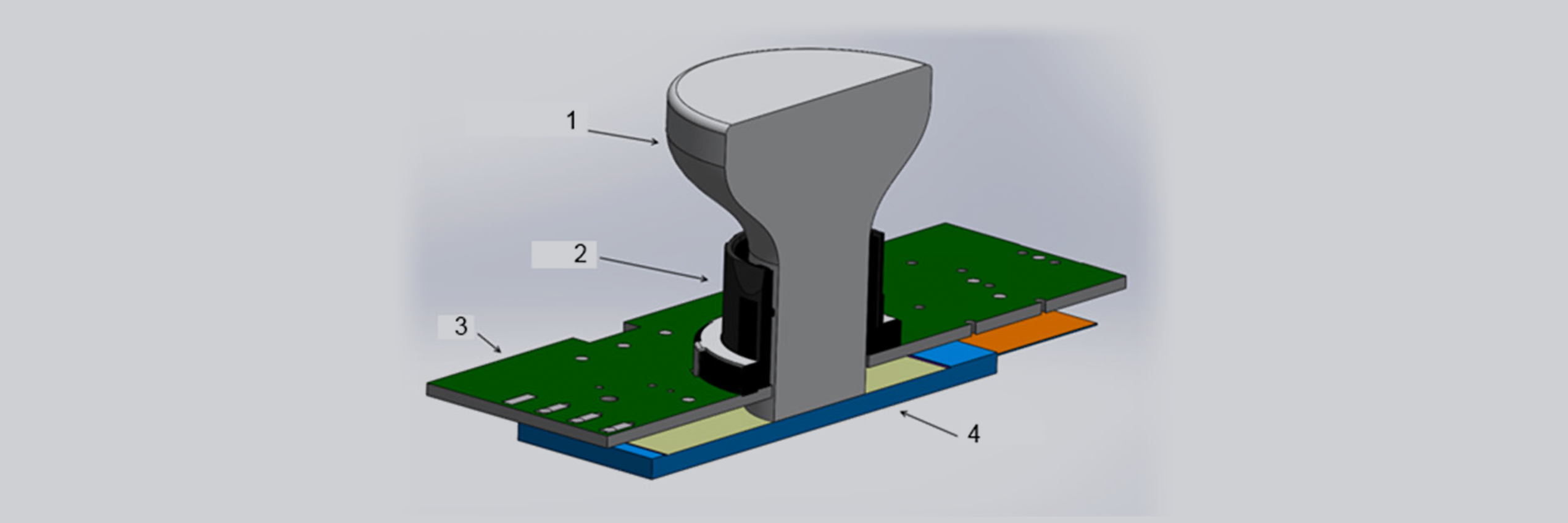 Fiber Optic Knob for a front panel