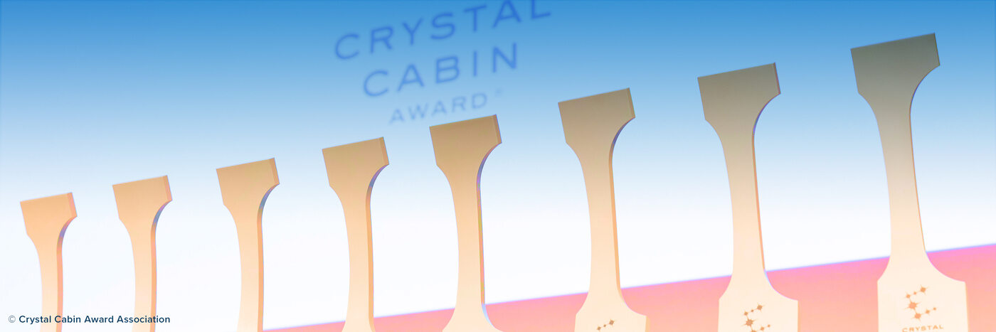 Ein Gewinner und ein Finalist von Diehl Aviation im Wettbewerb um die Crystal Cabin Awards im März 2021