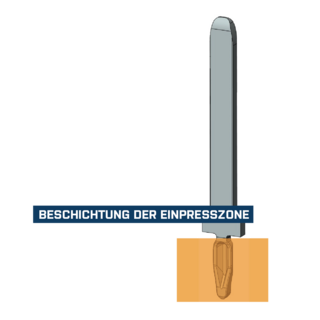 Beschichtung der Einpresszone