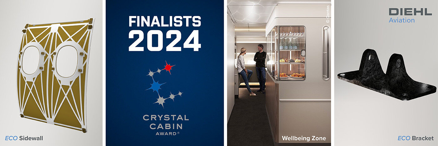 Diehl Aviation: Three Finalists in the Race for the Coveted Crystal Cabin Awards