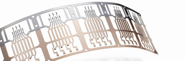 High-precision stamped parts with lead frame