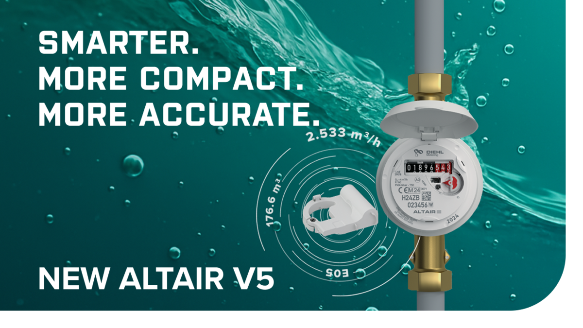 SMATER MORE COMPACT MORE ACCURATE NEW ALTAIR V5 WATER METER FROM DIEHL METERING