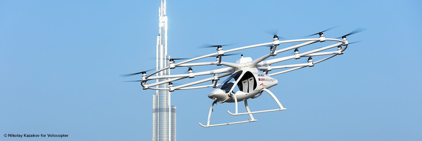 Vertrag mit Volocopter markiert den Einstieg von Diehl Aviation in den Markt für Urban Air Mobility (UAM)