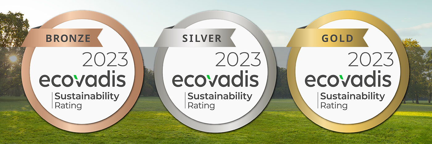 Nachhaltigkeitsengagement wird mit mehreren EcoVadis-Medaillen belohnt 