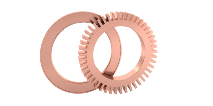 Anéis de curto-circuito em cobre