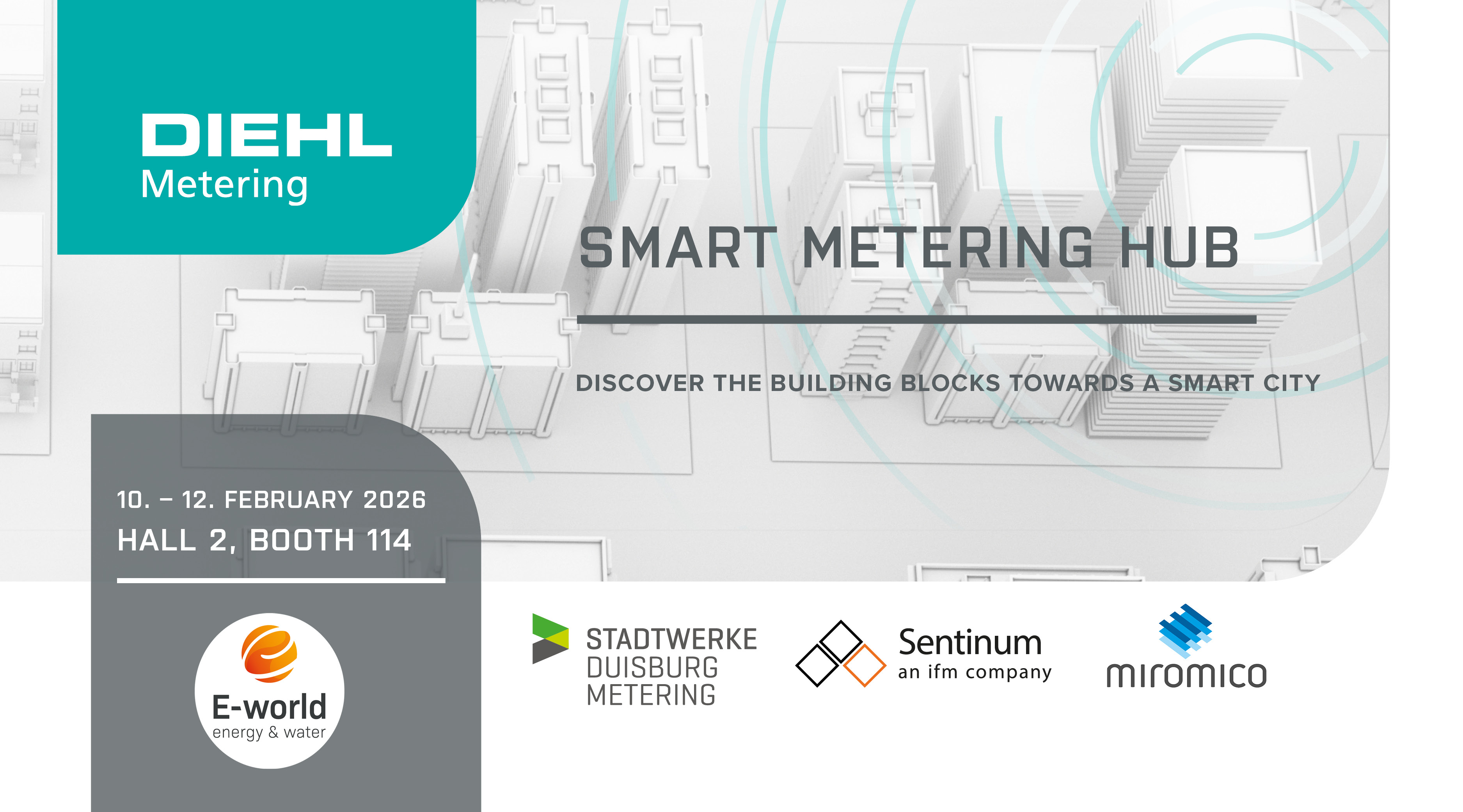 Diehl Metering auf der E-world 2026: Smart Metering Hub | Diehl Metering